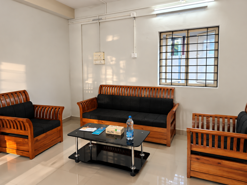 Hapinus Care counselling center in Kollam interior seating area